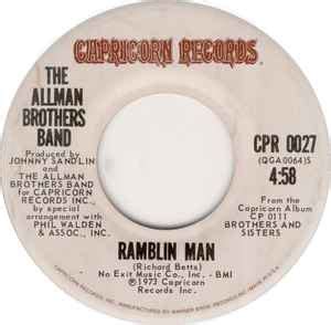 The Allman Brothers Band - Ramblin Man (1973, Vinyl) | Discogs