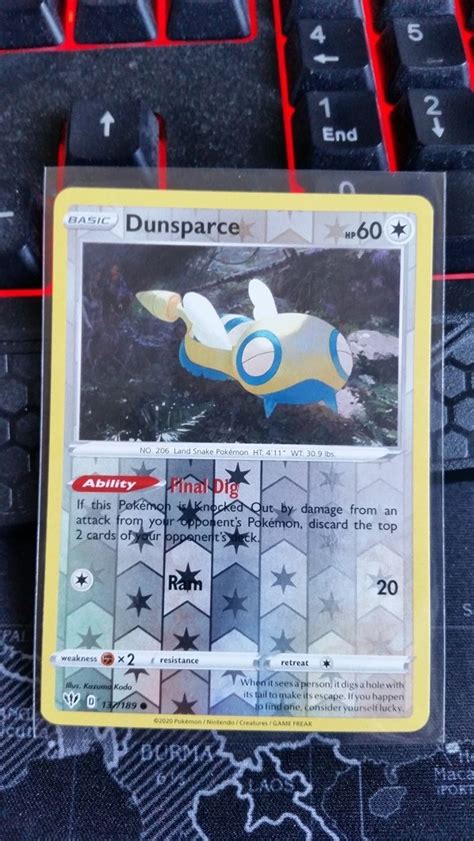 Dunsparce Reverse Common Sword Shield Darkness Ablaze