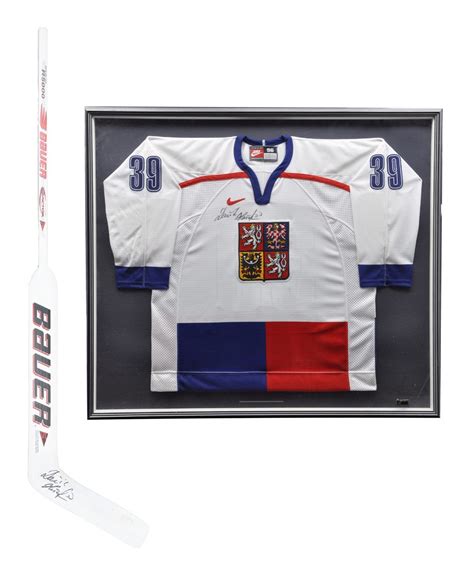 Lot Detail - Dominik Hasek 1998 Olympics Czech National Team Signed ...