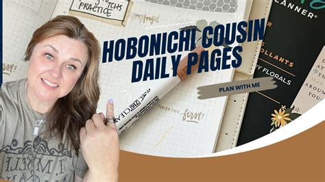 Plan With Me Planner Set Up A Hobonichi Cousin Daily Pages