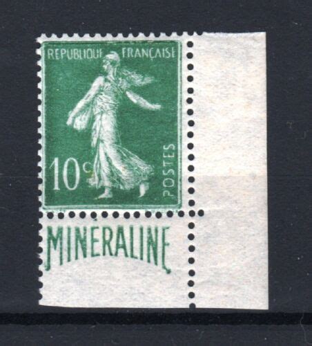 FRANCE STAMP 188 A SEMEUSE 10c BANDE PUBLICITAIRE MINERALINE NEUF