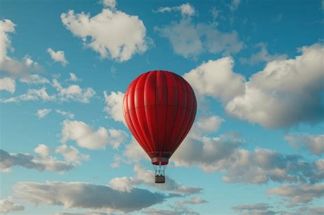 Red Hot Air Balloon Sky Free Photo Rawpixel