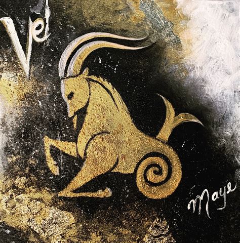 Capricorn by Maye | Mural painting, Animal drawings, Art