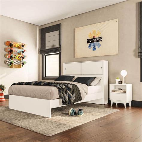 Polifurniture Victoria 3-Piece White Wood Full Size Bedroom Set ...