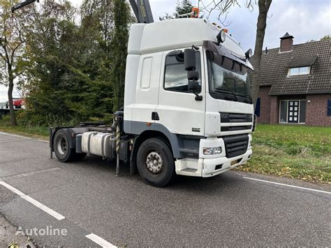 Ciągnik siodłowy DAF CF 380 85 met palfinger pk 16502 radiografisch na