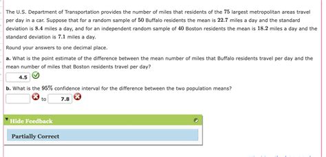 Solved The U S Department Of Transportation Provides The Chegg