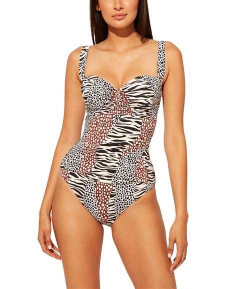 Bleu By Rod Beattie Shirred Underwire One Piece Swimsuit Macys