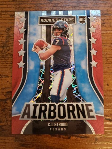 Panini Rookies Stars Airborne Red Prizm Ai C J Stroud