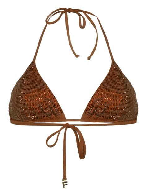 Fisico Crystal Embellished Bikini Top Farfetch