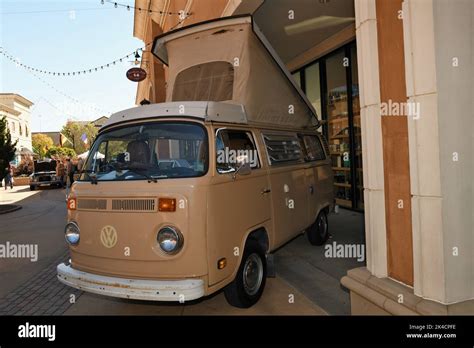 Antique Volkswagen camper van Stock Photo - Alamy