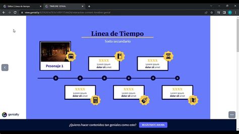 ¿cómo Hacer Una Linea De Tiempo En Genially Videotutorial Youtube