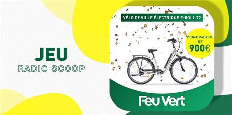 Gagnez votre vélo ville électrique E Roll 72 Feu Vert Radio Scoop