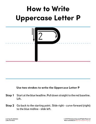 How To Write The Uppercase Letter P PrimaryLearning Org