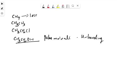 SOLVED Arrange These Compounds In Order Of Increasing Boiling Point