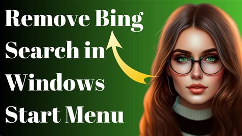 How To Remove Bing Search In Windows 10 Start Menu YouTube