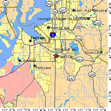 Puyallup, Washington (WA) ~ population data, races, housing & economy