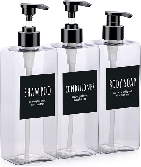 Amazon Segbeauty Shampoo Bottles 3pcs 16 9oz Empty Refillable