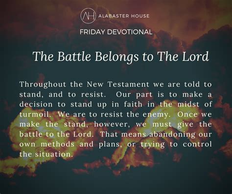 The Battle Belongs to The Lord