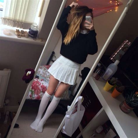 Tennis Skirt Over The Knee Socks Omg Tennis Skirt Outfit Tennis