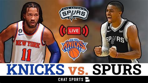 New York Knicks Vs San Antonio Spurs Live Streaming Scoreboard Play