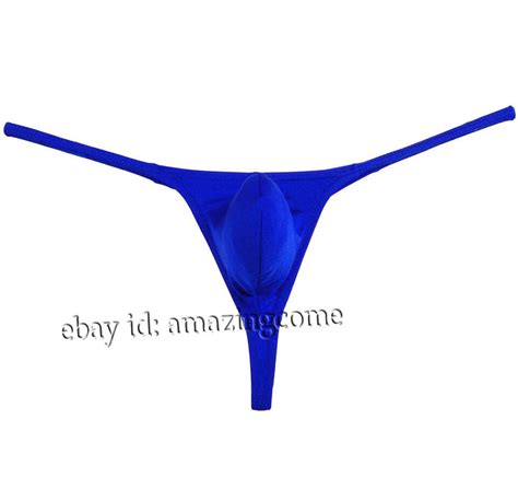 Mens Spandex Pouch Thong Underwear Elastic G String Swimwear Micro Bikini T Back EBay