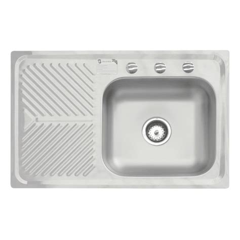 Fregadero Empotrar Mark 80 X 52 Cm 1 Tina 1 Escurridor Izquierdo EB