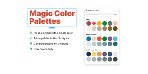 Magic Color Palettes Figma Community