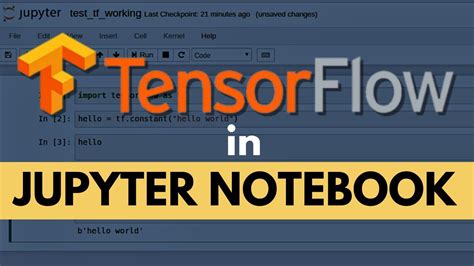 How To Install Tensorflow In Jupyter Notebook Easy Method Youtube