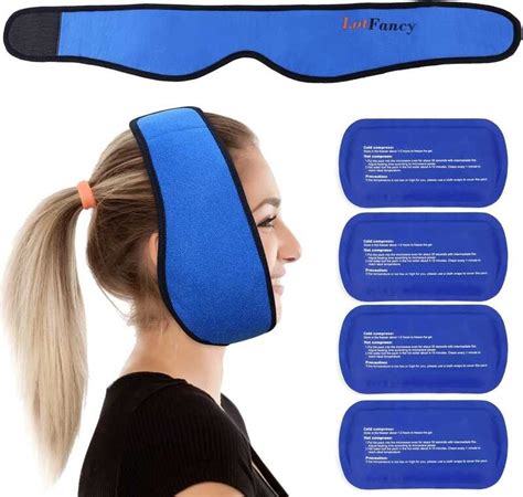 Face Ice Lotfancy Pack Wrap Tmj Wisdom Teeth With Reusable Hot Cold Therapy Gel Pac Pain R
