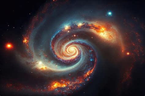 Premium Photo | Spiral galaxy in space