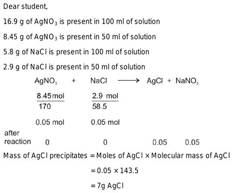 What Is The Mass Of Precipitate Formed When Ml Of