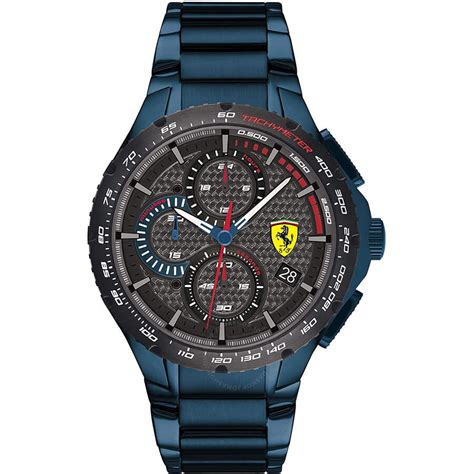 Ferrari Scuderia Chronograph Quartz Black Dial Men S Watch 830731