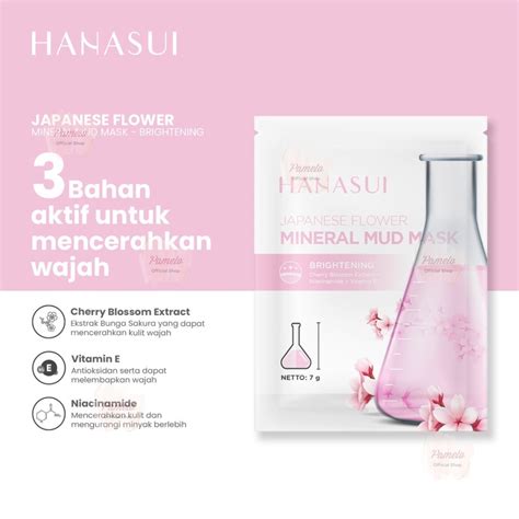 Jual HANASUI Mineral Mud Mask Hanasui Mask Japanese Flower Asian