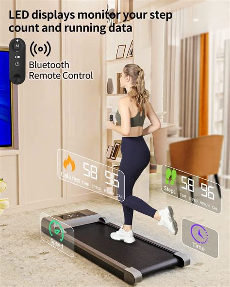 QUDODO Caminadora portátil 2 en 1 con control remoto máquina de correr