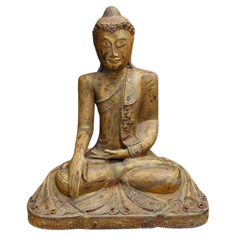 Bronze Buddha Statue Standing For Sale at 1stDibs