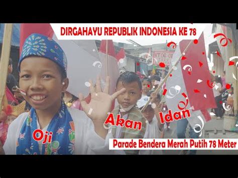 Parade Bendera Merah Putih Sepanjang Meter I Rt Rw Tugu