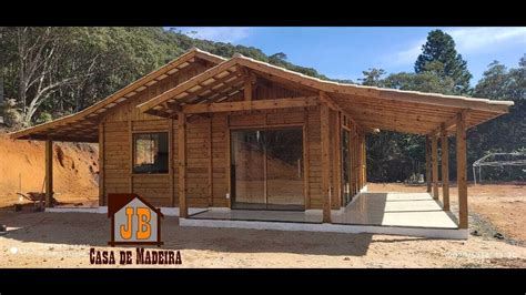 Casa De Madeira Em Pinus Tratado Com 100 M² Jb Casa De Madeira