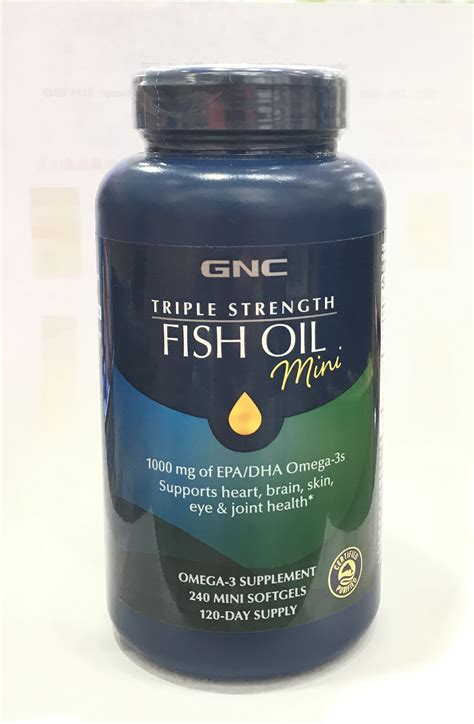 Triple Strength Fish Oil Mini Vitamin Supplement Godwell Cosmetic