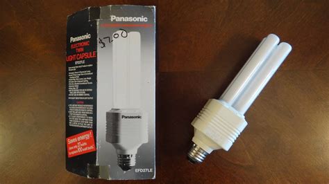 Panasonic Watt Twin Light Capsule Cfl Light Bulb Youtube