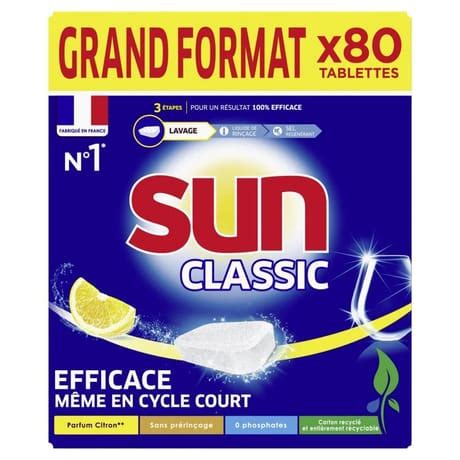 Sun Tablette Lave Vaisselle Citron X Kg