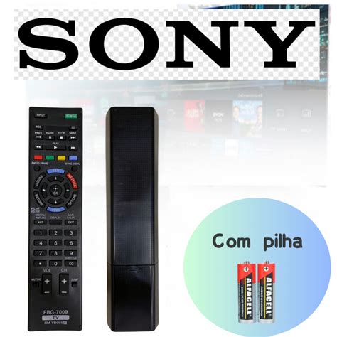 Controle Remoto Tv Sony Bravia 4k Smart Netflix 2 Pilha AAA