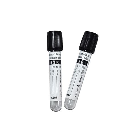 Vacuum Blood Collection Esr Tubes With Sodium Citrate Pc