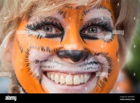 London UK Th August Streak For Tigers Annual Naked Charity