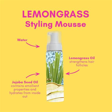 Alikay Naturals Lemongrass Styling Mousse 8 Oz