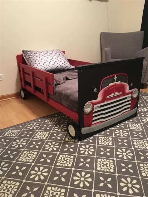 Boy's truck toddler bed | Toddler bed, Truck toddler bed, Bed