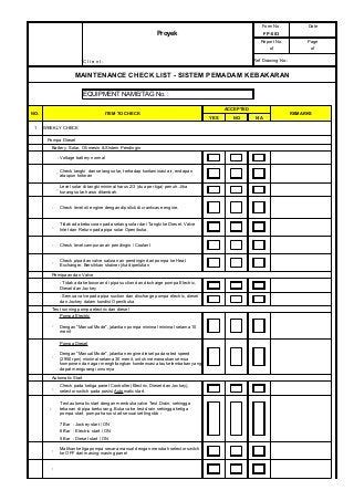 Detail Form Checklist Pemeriksaan Kendaraan Koleksi Nomer 34