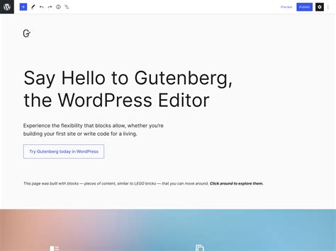 The New Gutenberg Editing Experience WordPress Org