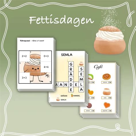 Materialpaket - Fettisdagen - NPF anpassat