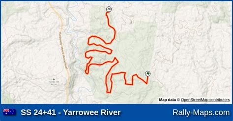 Ss 2441 Yarrowee River Stage Map Begonia Rally 1979 🌍 Rally