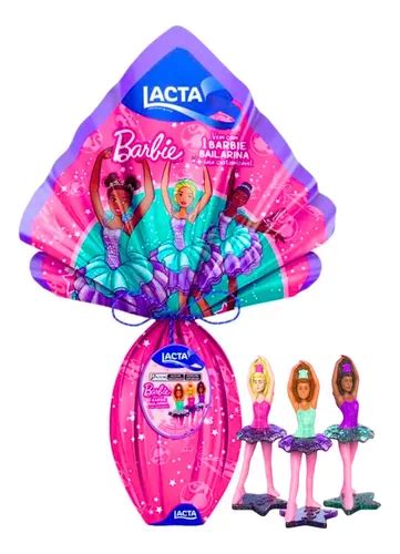 Ovo De Páscoa Lacta Barbie 166g Chocolate C Brinquedo 01 Un Frete grátis